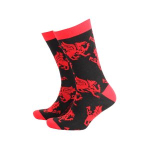 Welsh Dragon Socks (Mens)